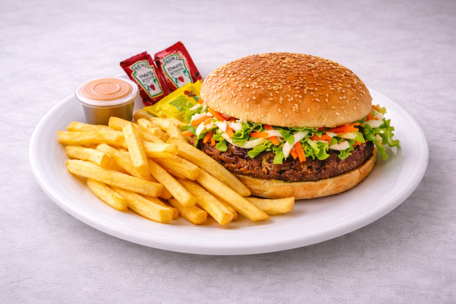 Hamburguesa de Arrachera y Tocino